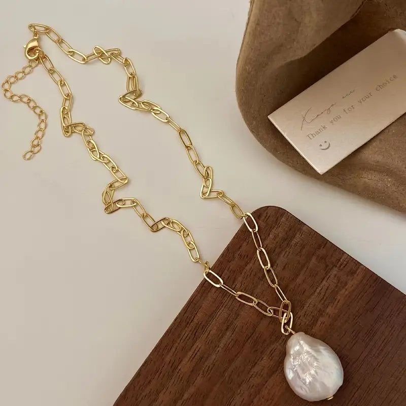 Goldene Barock-Perlenkette