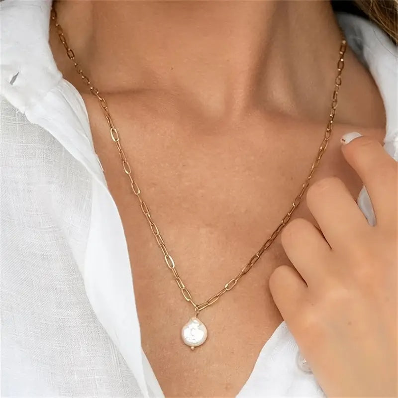 Goldene Barock-Perlenkette